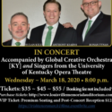 The Irish Tenors at Louisville Memorial Auditorium, Wednesday, March 18, 2020 accompanied by the Creative Global Orchestra and singers from the University of Kentucky Opera Theatre